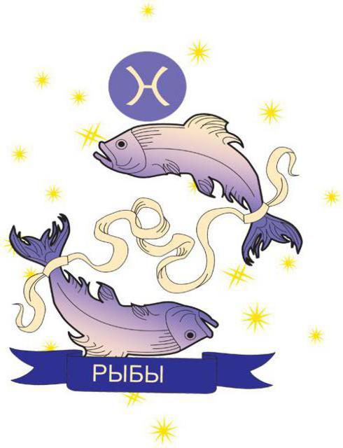 Знак зодиака на белом фоне рыбы